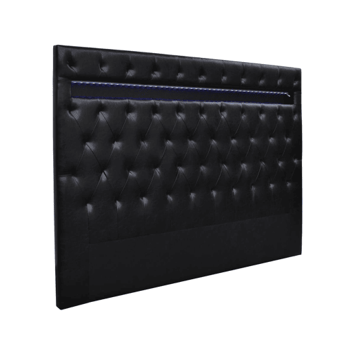 Cabeceira LED Déco - 149 cm - Preto