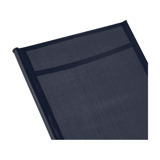 Conjunto de 2 espreguiçadeiras metálicas Farniente - Azul meia-noite