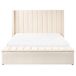 Beliani Cama matrimonial Terciopelo Noyers 190x247 Beliani Cama matrimonial Terciopelo Noyers 190x247 Crema
