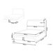 Beliani Cama matrimonial Bouclé Sardent 188x213 Beliani Cama matrimonial Bouclé Sardent 188x213 Crema