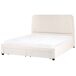Beliani Cama matrimonial Bouclé Sardent 188x213 Beliani Cama matrimonial Bouclé Sardent 188x213 Crema