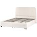 Beliani Cama matrimonial Bouclé Sardent 188x213 Beliani Cama matrimonial Bouclé Sardent 188x213 Crema