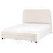 Beliani Cama matrimonial Bouclé Sardent 168x213 Beliani Cama matrimonial Bouclé Sardent 168x213 Crema