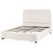 Beliani Cama matrimonial Bouclé Sardent 168x213 Beliani Cama matrimonial Bouclé Sardent 168x213 Crema