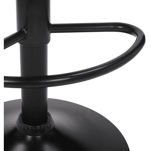 Conjunto de 2 banquetas de bar em veludo vermelho com costura decorativa e pés de metal preto 10_0004147