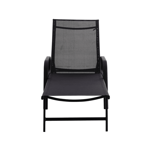 Conjunto de 2 espreguiçadeiras metálicas Farniente - Preto