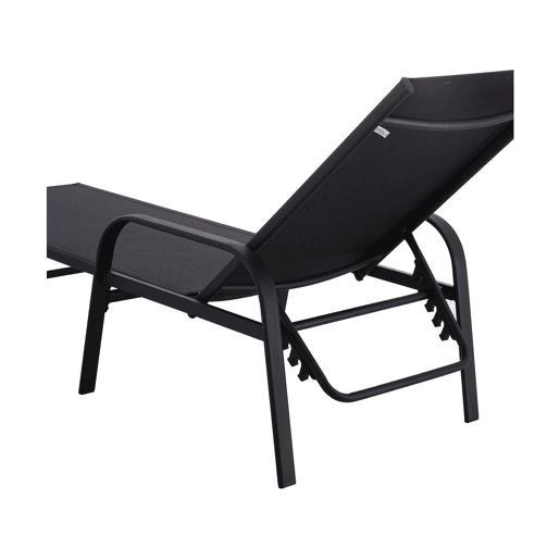 Conjunto de 2 espreguiçadeiras metálicas Farniente - Preto