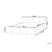 Beliani Cama matrimonial Tela Orville 188x230 Beliani Cama matrimonial Tela Orville 188x230 Crema