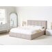 Beliani Cama matrimonial Tela Quiberon 188x215 Beliani Cama matrimonial Tela Quiberon 188x215 Gris