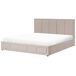 Beliani Cama matrimonial Tela Quiberon 188x215 Beliani Cama matrimonial Tela Quiberon 188x215 Gris