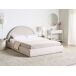 Beliani Cama matrimonial Tela Mouzon 176x219 Beliani Cama matrimonial Tela Mouzon 176x219 Beige