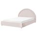 Beliani Cama matrimonial Tela Mouzon 176x219 Beliani Cama matrimonial Tela Mouzon 176x219 Beige
