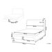 Beliani Cama matrimonial Bouclé Sardent 148x213 Beliani Cama matrimonial Bouclé Sardent 148x213 Crema