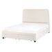Beliani Cama matrimonial Bouclé Sardent 148x213 Beliani Cama matrimonial Bouclé Sardent 148x213 Crema