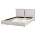 Beliani Cama matrimonial Tela Bajonna 180x235 Beliani Cama matrimonial Tela Bajonna 180x235 Gris Claro