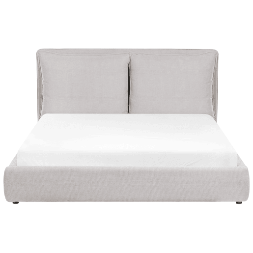 Beliani Cama Tecido BAJONNA Beliani Cama Tecido BAJONNA