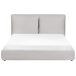Beliani Cama matrimonial Tela Bajonna 180x235 Beliani Cama matrimonial Tela Bajonna 180x235 Gris Claro