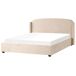 Beliani Cama matrimonial Tela Bernay 210x219 Beliani Cama matrimonial Tela Bernay 210x219 Gris