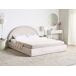 Beliani Cama matrimonial Tela MOUZON 196x219 Beliani Cama matrimonial Tela MOUZON 196x219 Beige