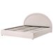 Beliani Cama matrimonial Tela MOUZON 196x219 Beliani Cama matrimonial Tela MOUZON 196x219 Beige