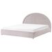 Beliani Cama matrimonial Chenilla Mouzon 196x219 Beliani Cama matrimonial Chenilla Mouzon 196x219 Gris Oscuro