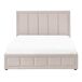 Beliani Cama matrimonial Tela Quiberon 148x215 Beliani Cama matrimonial Tela Quiberon 148x215 Gris