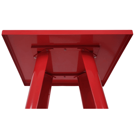 Balcão de bar bistrô em metal vermelho com design industrial 105x60x60 cm 04_0008513