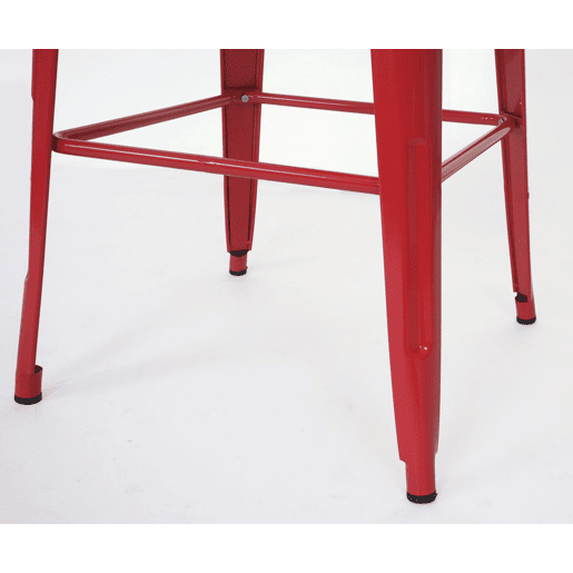 Balcão de bar bistrô em metal vermelho com design industrial 105x60x60 cm 04_0008513