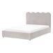 Beliani Cama matrimonial Chenilla Nanterre 147x215 Beliani Cama matrimonial Chenilla Nanterre 147x215 Gris Oscuro