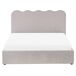 Beliani Cama matrimonial Chenilla Nanterre 147x215 Beliani Cama matrimonial Chenilla Nanterre 147x215 Gris Oscuro