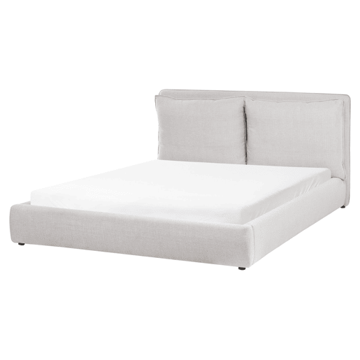 Beliani Cama de água Tecido BAJONNA Beliani Cama de água Tecido BAJONNA
