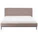 Beliani Cama matrimonial Tela Corio 193x219 Beliani Cama matrimonial Tela Corio 193x219 Gris