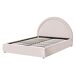 Beliani Cama matrimonial Tela Mouzon 156x219 Beliani Cama matrimonial Tela Mouzon 156x219 Beige