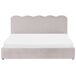 Beliani Cama matrimonial Chenilla Nanterre 187x215 Beliani Cama matrimonial Chenilla Nanterre 187x215 Gris Oscuro
