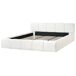 Beliani Cama matrimonial Tela Orville 208x230 Beliani Cama matrimonial Tela Orville 208x230 Crema