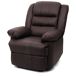Amplio cómodo sillón reclinable TV piel PVC x Amplio cómodo sillón reclinable TV piel PVC x Marrón