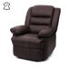 Amplio cómodo sillón reclinable TV piel PVC x Amplio cómodo sillón reclinable TV piel PVC x Marrón