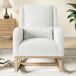 Mecedora, silla de lactancia, mecedora con cojín lumbar Mecedora, silla de lactancia, mecedora con cojín lumbar Blanco