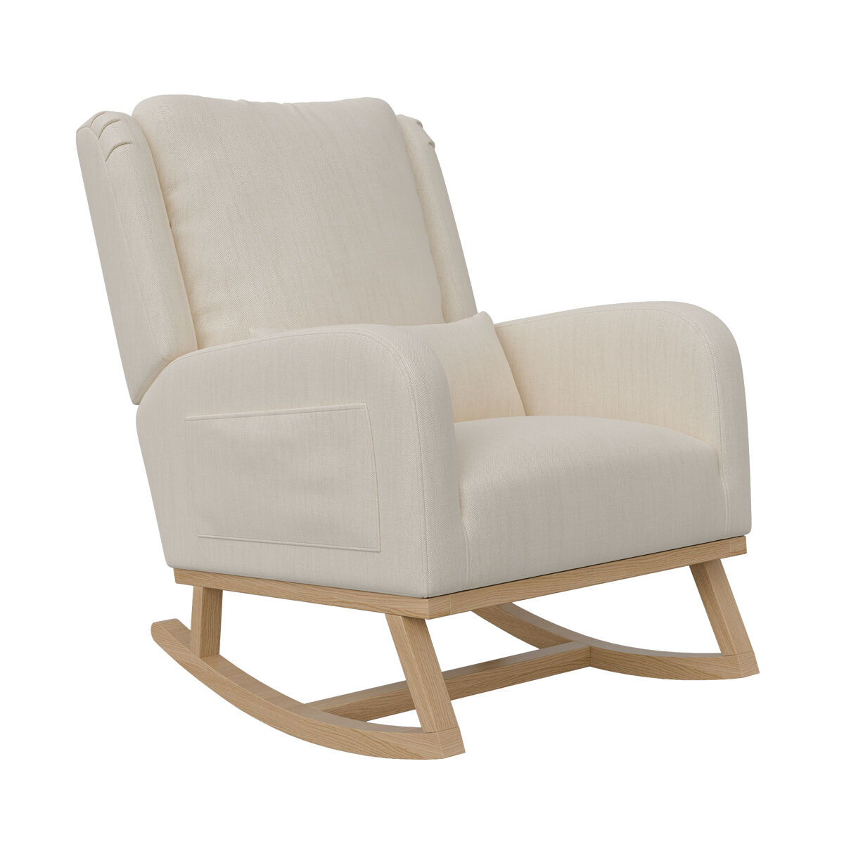 Sillón reclinable, mecedora con cojín lumbar