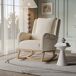 Sillón reclinable, mecedora con cojín lumbar Sillón reclinable, mecedora con cojín lumbar Beige