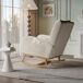 Sillón reclinable, mecedora con cojín lumbar Sillón reclinable, mecedora con cojín lumbar Beige