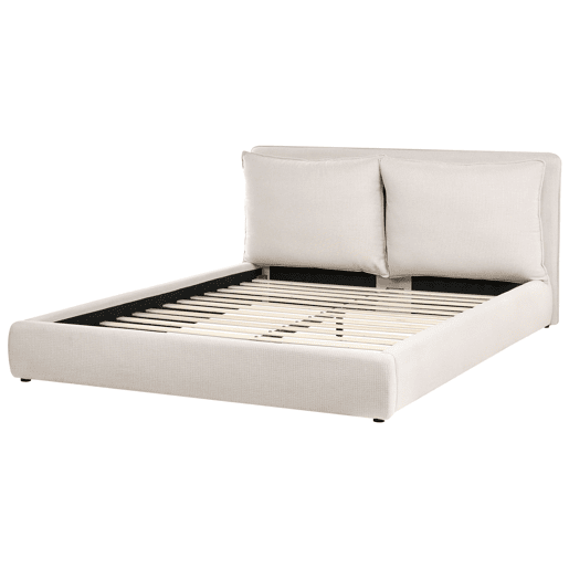 Beliani Cama Tecido BAJONNA Beliani Cama Tecido BAJONNA