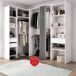 Armario vestidor Suit reversible cajones + barras + columnas 164 Armario vestidor Suit reversible cajones + barras + columnas 164 Blanco