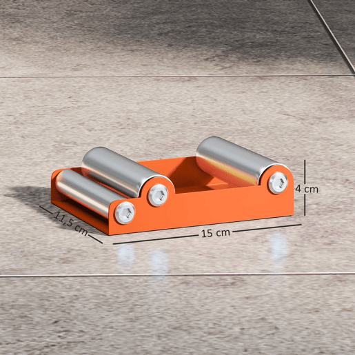 HOMCOM Suporte de Rolos para Moto Suporte para Limpeza de Rodas para Limpeza de Pneus e Lubrificação de Correntes para Motos < 220 kg e Largura de Pneus <180 mm Laranja