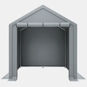 Casinha de ferramentas 190x170x200 cm - Garagem para bicicletas, armazém, resistente - Cinza escuro