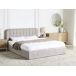 Beliani Cama matrimonial Chenilla CHALLANS 188x215 Beliani Cama matrimonial Chenilla CHALLANS 188x215 Gris Oscuro