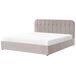 Beliani Cama matrimonial Chenilla CHALLANS 188x215 Beliani Cama matrimonial Chenilla CHALLANS 188x215 Gris Oscuro