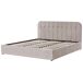 Beliani Cama matrimonial Chenilla CHALLANS 188x215 Beliani Cama matrimonial Chenilla CHALLANS 188x215 Gris Oscuro