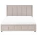 Beliani Cama matrimonial Tela Quiberon 168x215 Beliani Cama matrimonial Tela Quiberon 168x215 Gris