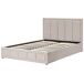 Beliani Cama matrimonial Tela Quiberon 168x215 Beliani Cama matrimonial Tela Quiberon 168x215 Gris